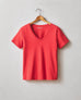 Women's Classic Cotton V-Neck Tee - Tango Red